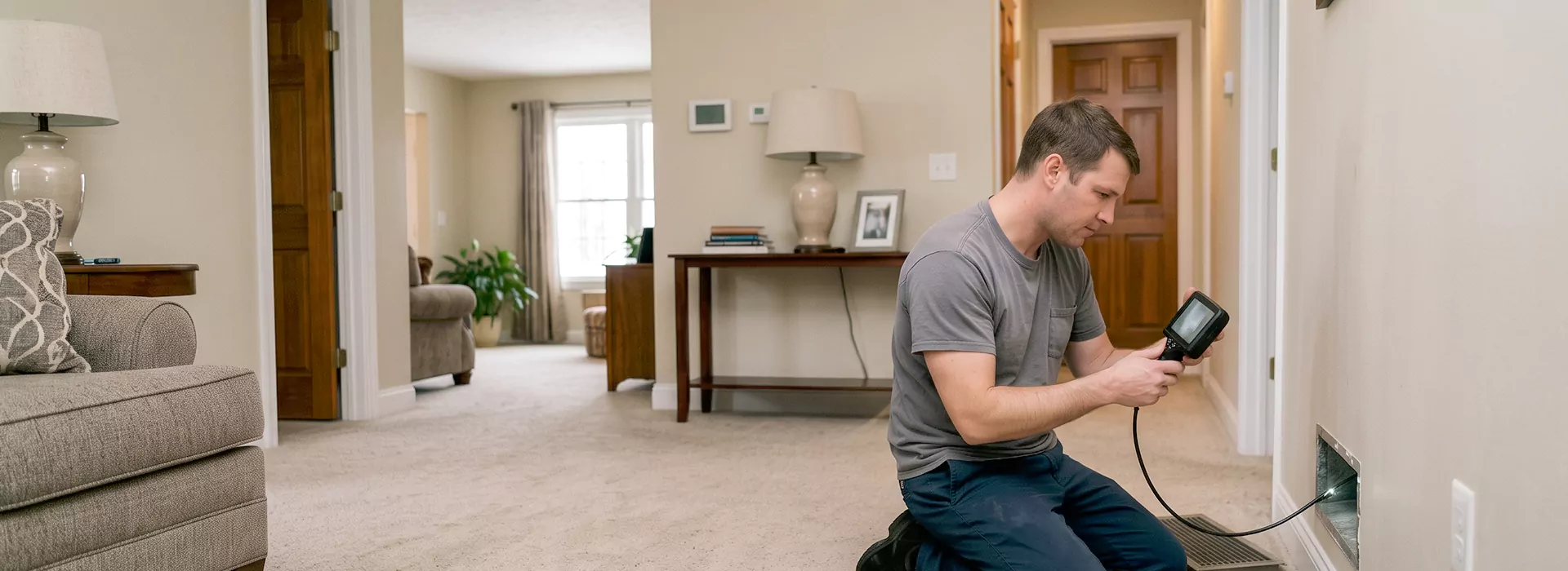 Air Duct Camera Inspection in Greenbelt, Maryland