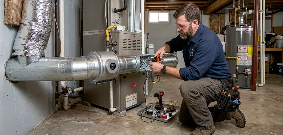 Booster Fan Installation in Greenbelt