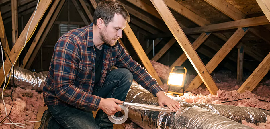 Attic Duct Sealing and Insulation in Greenbelt